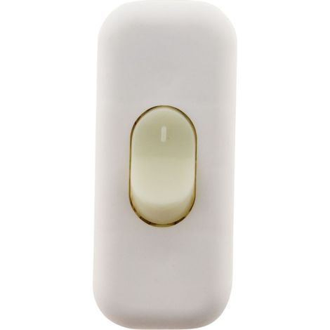 Interruptor Unipolar Luminoso Blanco a Granel - Zenitech (1/4)