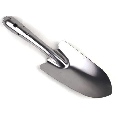 Petite pelle de jardinage en acier inoxydable - pour le jardinage des semis - 30 cm de long, 17 cm de tête, 9 cm de large (1/5)