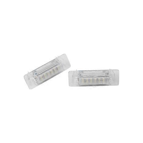 Éclairage de plaque d'immatriculation LED blanc 6500K pour Mercedes-Benz W210, W202, E300, E55 et C230 (sans erreur).