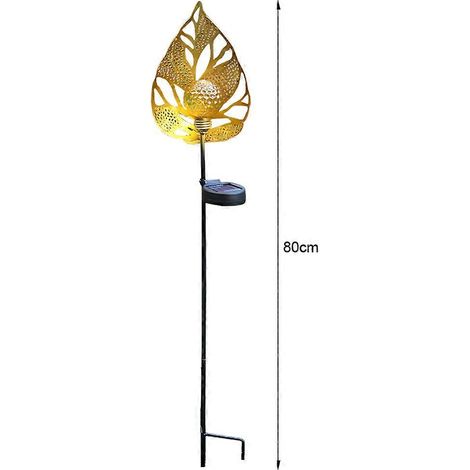 Lampe de sol LED en forme de feuille/nopsis, lampe solaire de jardin, guirlande décorative extérieure