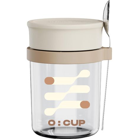 Récipient de rangement en verre empilable, 350 ml, avec couvercle, pour une organisation optimale de la maison, dans la cuisine et sur le plan de travail.-AquaForge (1/5)