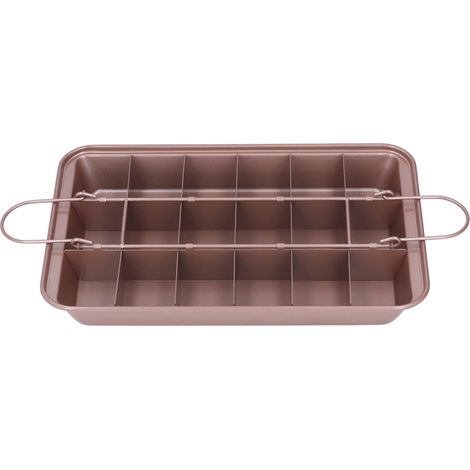 Brownie-Backform aus Kohlenstoffstahl, Donut-Kuchenform, Antihaft-Brownie-Form für Küche und Dessertladen (1/5)