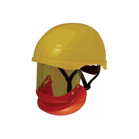Kit de casco y visor para trabajos de arco eléctrico clase 2 IRUDEK Protection Secra -2 E6 Amarillo