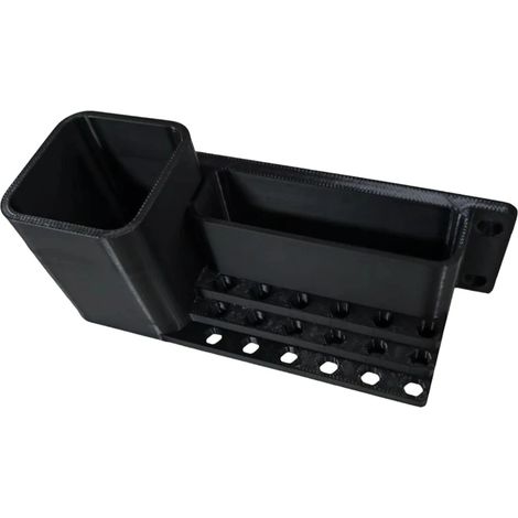 Porte-embouts de tournevis, boîte de rangement pour outils avec trous de fixation pour garage (1/5)