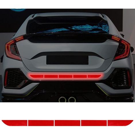 Scotch Reflechissant Blanc, Autocollants Réfléchissants Vision Nocturne,Autocollants de Sécurité Auto-Adhésifs étanches pour Voiture(2pcs)