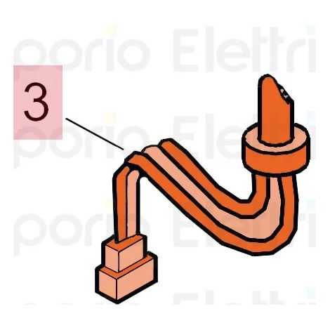 Câble électrique de remplacement FAAC 7514075 1,8 MT pour 760 S800 640 620 642 (sans protecteur de moteur) (1/3)