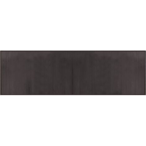 Tapis de sol,Tapis rectangulaire marron foncé 60x200 cm bambou CFW117454 (1/5)