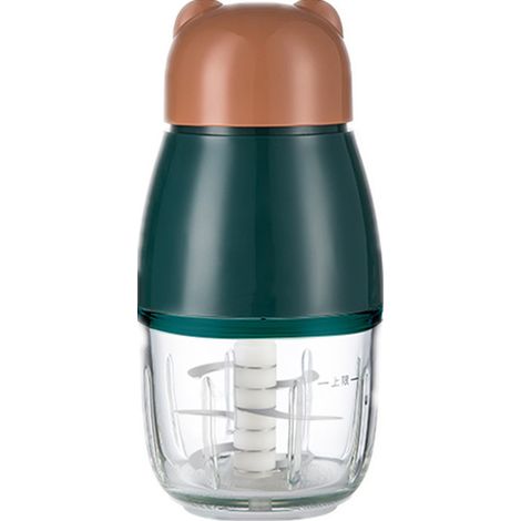 Mixeur bébé électrique 300ml – Verre borosilicaté – Lame tranchante 6 tranchants – Moteur puissant – Détection de sécurité