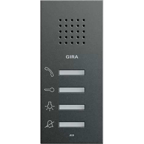 Gira Wohnungsstation AP System 55 Anthrazit [125028], 1250 28 (1/2)
