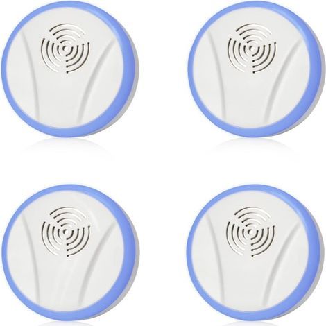 Répulsif Ultrason Moustique Lot De 4.à ultrasons insectifuge électronique et Anti-rongeurs pour Rongeurs Souris Moustique Cafard Araignée Mouche NPTERBL (1/5)