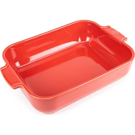 PEUGEOT PSP60053 Appolia Pirofila Rettangolare 32cm, Ceramica, Rosso (1/4)