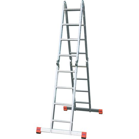 Krause Multi-Matic Gelenkleiter Mehrzweckleiter 4x4 Sprossen Universalleiter (1/5)