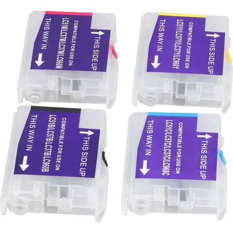 Cartouches d'encre rechargeables 4 couleurs LC51/LC57/LC37/LC960 (1/5)