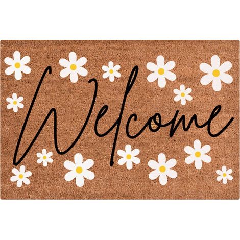 Tapis De Seuil - Tapis D'Entrée En Polypropylène Avec Dos En Caoutchouc Revalorisé - Pour Porte D'Entrée Extérieure Ou Intérieure - 45 x 75 cm (1/4)
