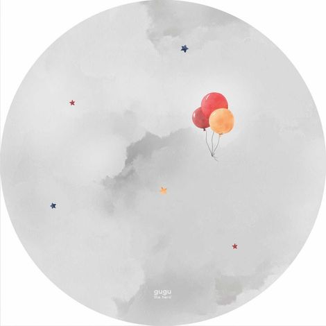 Alfombra de goma circular Prime Balloon Dream (1/4)