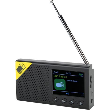 Radio DAB+ Portable avec Écran LCD 2,4 Pouces et Sortie Stéréo pour Maison (1/5)