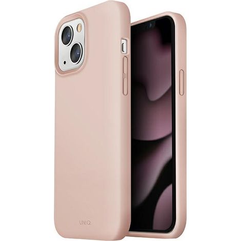Uniq Lino Hülle für iPhone 13 / 14 / 15 (6,1 Zoll) in Rosa/Rosé (1/5)