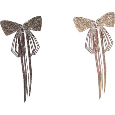 Lot de 2 pinces à Cheveux en alliage pour femme, 6,5 x 17 cm, dorées et noires (1/5)