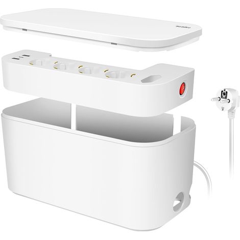 LogiLink LPS281U scatola per cavi bianca con 5 prese USB (1/5)