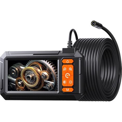 Rohrendoskop, 1080p-HD-Endoskop, 8 einstellbare LEDs, 4,3-Zoll-ISP-Endoskop, 8-mm-IP67-wasserdichte Linse