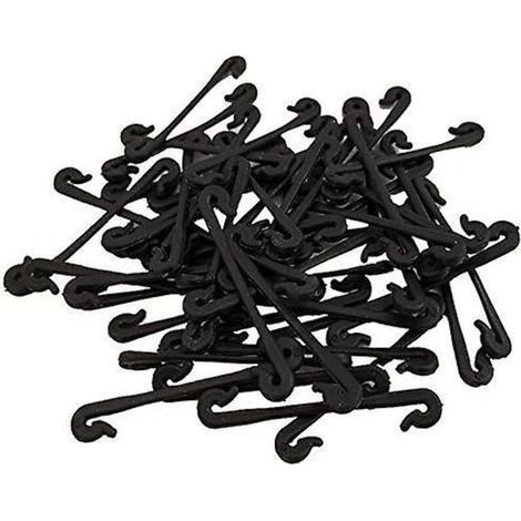 100pcs Vine Clips Attached Loop Hook Plant Grafting Vegetable Clips for Greenhouse and Agricultural Supplies (1/5)