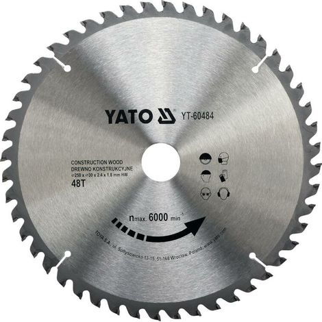 Yato YT-60484 hoja de sierra circular 1 pieza(s)
