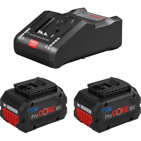 BOSCH PRO 2x 8.0+GAL18V160 18v ProCore li-ion battery 8.0Ah (1/4)