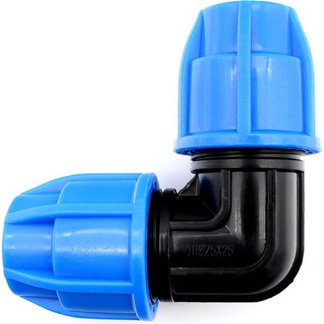 PE 25 Coude plastique égal pour tuyau polyéthylène tuyau ø 25(4 pcs) (1/3)
