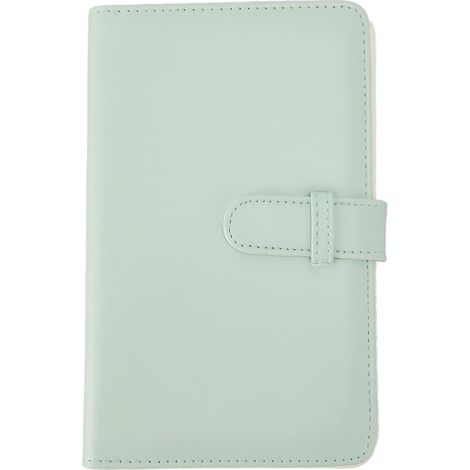 Album Photo 96 Poches Grande Capacité Couverture PU Cuir, Compatible Instax Mini 12 11 9 8 90 70 40, Album Compact Snap Design