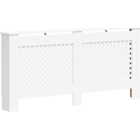 vidaXL Cubierta para radiador MDF blanco 172x19x81,5 cm (1/2)