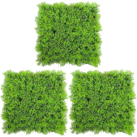 3x Artificiel Fausse Eau Aquatique Herbe Verte Plante Pelouse Aquarium Paysage (1/5)