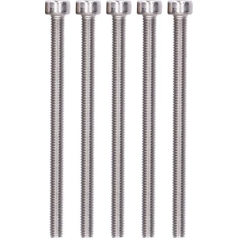 M4-Befestigungsschrauben aus verzinktem Stahl, Sechskantkopf, Packung mit 50 Stück für mechanische Montage, Formenbefestigung und Teileklemmung - 2800-0004-0055 (1/5)