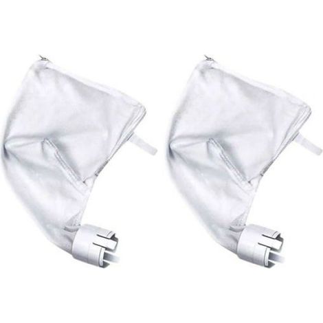 2pcs Sac filtre, maille fine, fermeture à glissière, nylon, compatible 360 380, entretien piscine (1/5)