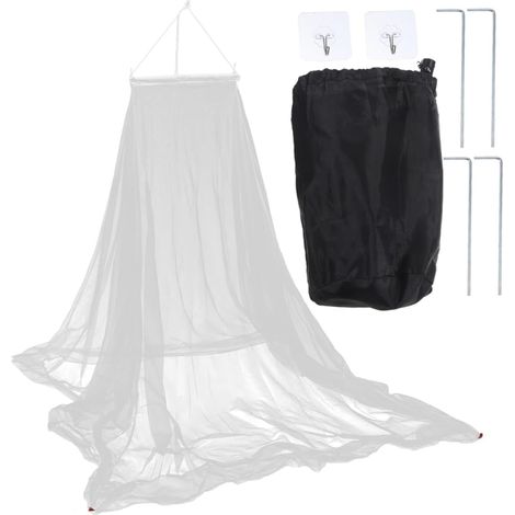 Tente moustiquaire portable pour lit double, idéale le camping et (1/5)
