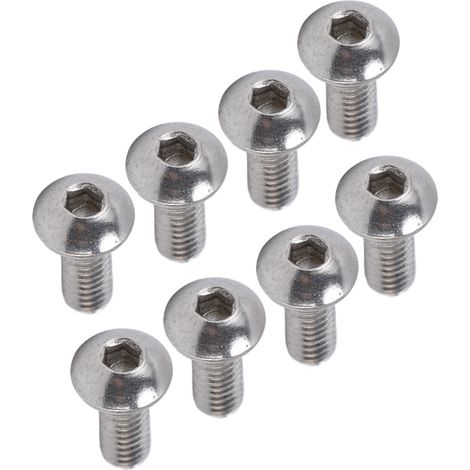 100 Stück Innensechskantschrauben mit Knopfkopf M4, verzinkter Stahl, für Präzisionsmaschinenbau 2802-0004-0010 (1/5)