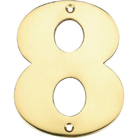 Número puerta 8 acero inoxidable con tornillo GSC 003302608 (1/3)