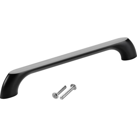 SOTECH Möbelgriff Bügelgriff Blackline VII schwarz matt Schubladengriff Schrankgriff inkl. Schrauben - Bohrlochabstand (BA) 160 mm, 1 Stück (1/4)