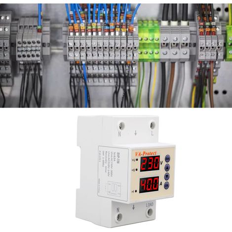 Disjoncteur différentiel SVP-726 AC220V à réarmement automatique réglable, protection contre les surtensions et les sous-tensions, affichage numérique de la surtension et de la sous-tension, temporisa (1/5)