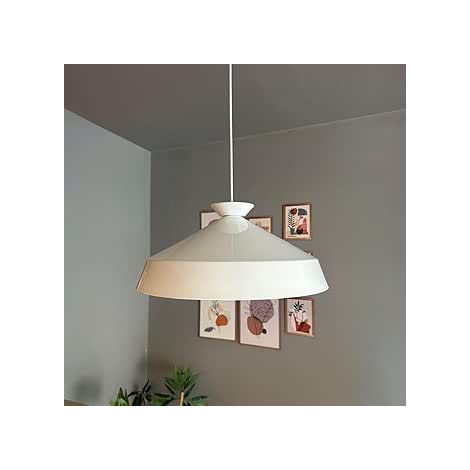 Lema Lustre Blanc Simple Avec Tête de Lit en Plaque Blanche, Lampe Suspendue Pour Restaurant, Café et Salon (1/4)