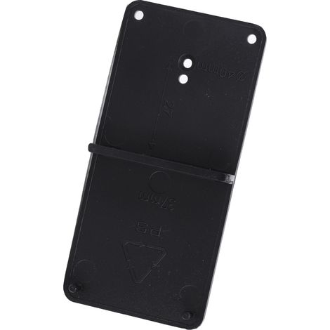 2 Stück Scharnierloch-Lochführungsschablone, Holzbearbeitungswerkzeug, Schwarz, 85 x 40 mm (1/5)