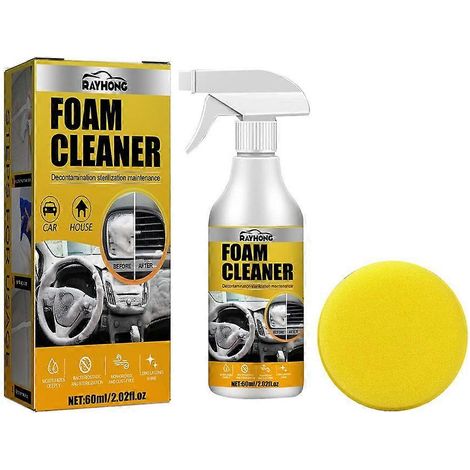 Nettoyant mousse multi-usages pour l'entretien du cuir intérieur de voiture (1/4)