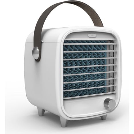 Ventilateur Rafraîchissant Portable - avec Boîte à Glace et Rideau Humide - pour Maison et Bureau - 200 ml - 5 V - 4,5 W - 1 Pièce (1/5)
