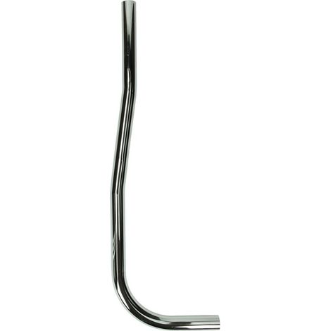 Tuyau pour chasse d’eau urinoire 26/28mm légèrement ondulé,700 mm, laiton chromé