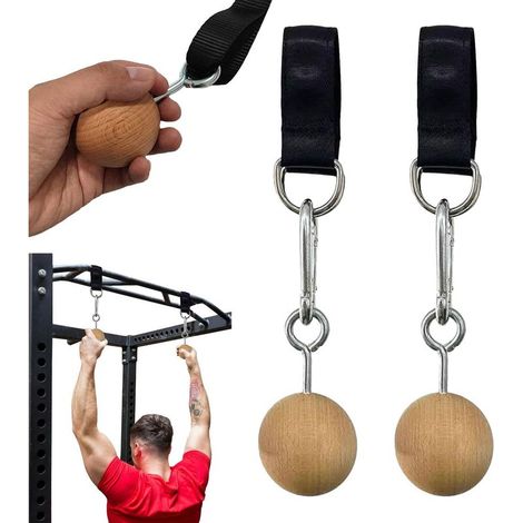 Poignée à boule de traction,Poignées de traction à boule Fixation de poignées de maintien pour entraîneur de force d'escalade,Poignées de polyvalentes qui ne se fissurent pas (1/5)