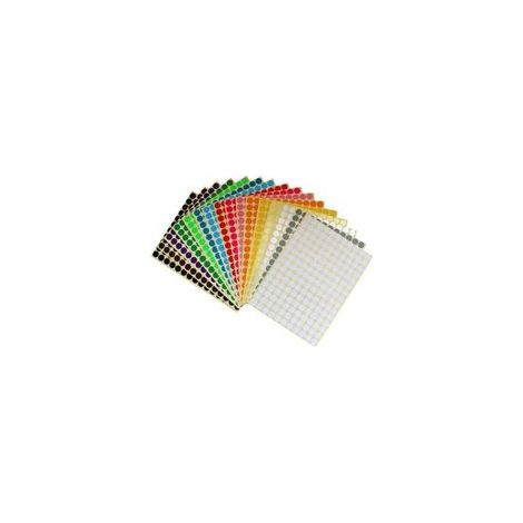 Étiquettes autocollantes colorées, autocollants ronds de 10 mm, 16 couleurs, autocollants ronds assortis, autocollants mignons, calendrier, utilisation au bureau