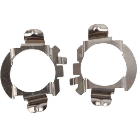 Jeffergarden Adaptateur de phare, support LED résistant à la chaleur en acier inoxydable, lot de 2, couleur argent, pour Mercedes-Benz Classe B, C et ML. (1/5)
