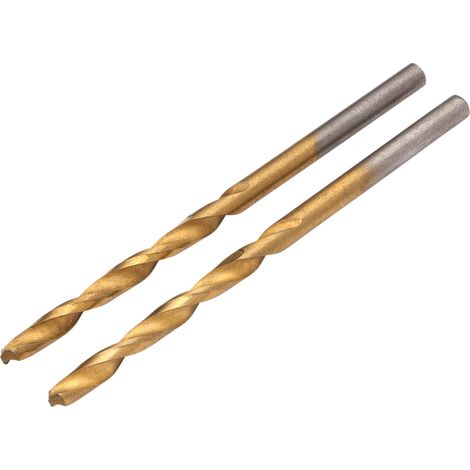 Draper Titanium Drill Bit Set – 4.5mm HSS Titanium Nitride Coated Drill Bits (Pack of 2) (1/2)