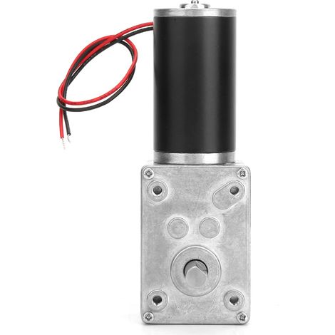 Drehzahlreduzierender elektrischer Getriebemotor, Schneckengetriebemotor für Reversierbetrieb, 8 mm Welle, 12 V (12 V, 20 U/min) (1/5)