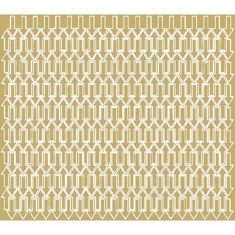 Adesivi a forma di freccia 1x2 cm, 340 pezzi, colore oro lucido
