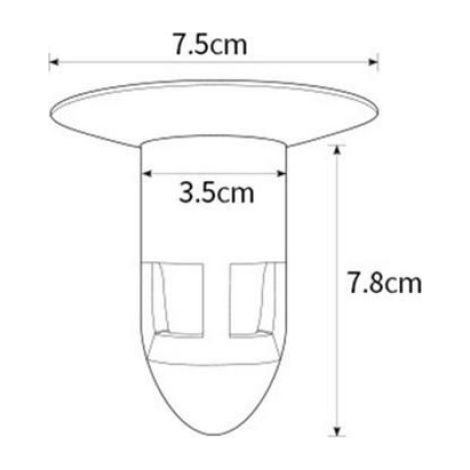 Clapet anti-retour - Noyau de drainage - Unidirectionnel - ABS - Vert - 7,8 x 7,5 cm (1/5)